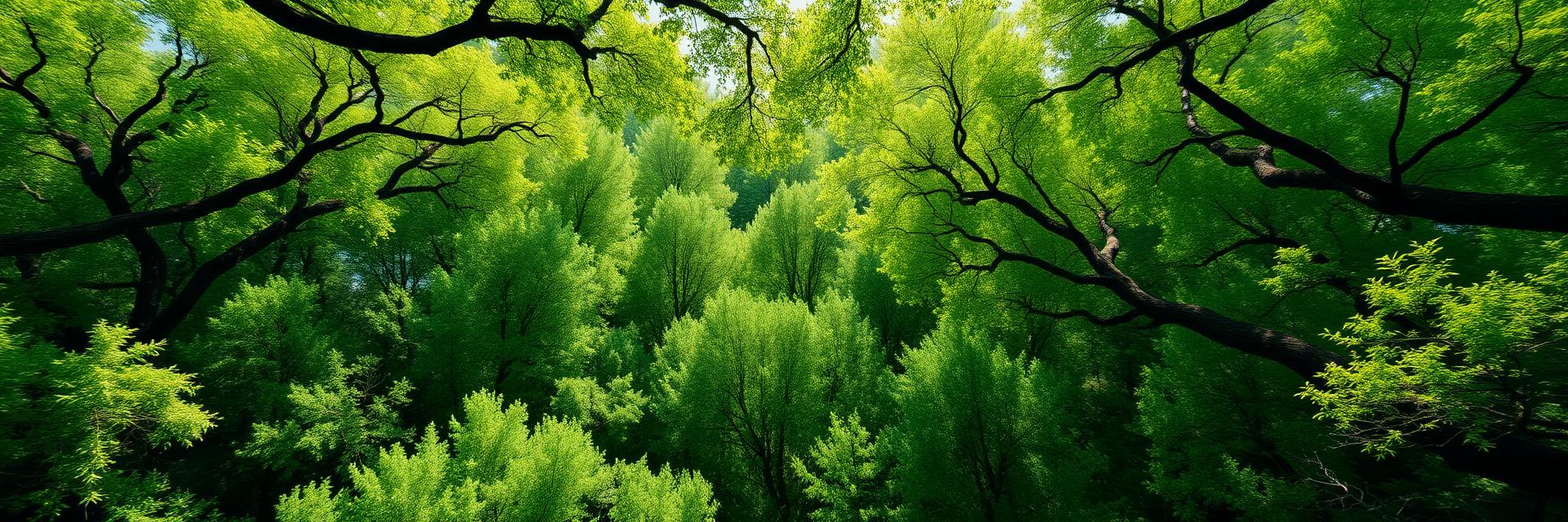 Green forest canopy